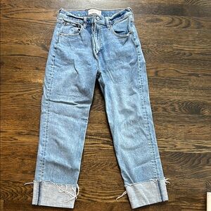 Abercrombie & Fitch The Ankle Straight Ultra High Rise Jeans